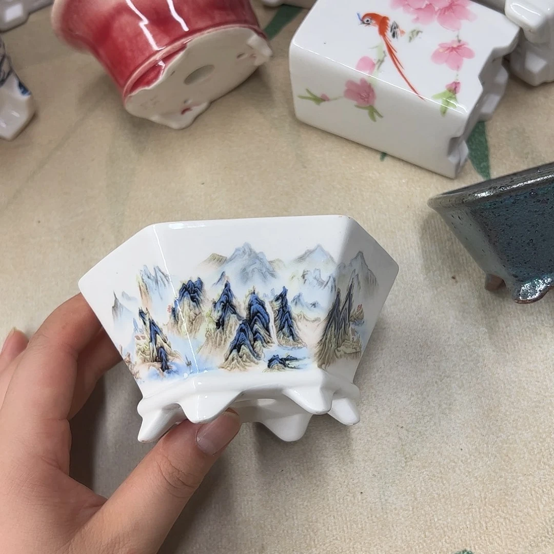 紫砂花盆227号瑕疵11/5cm