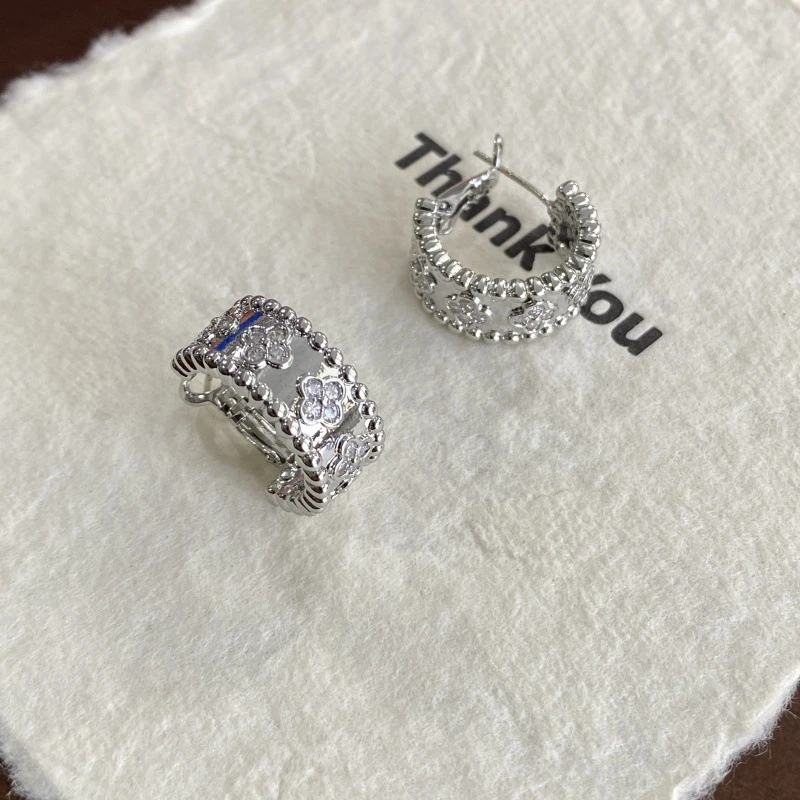 钛钢锆石耳饰 7497-高版精选设计感精致原版饰品