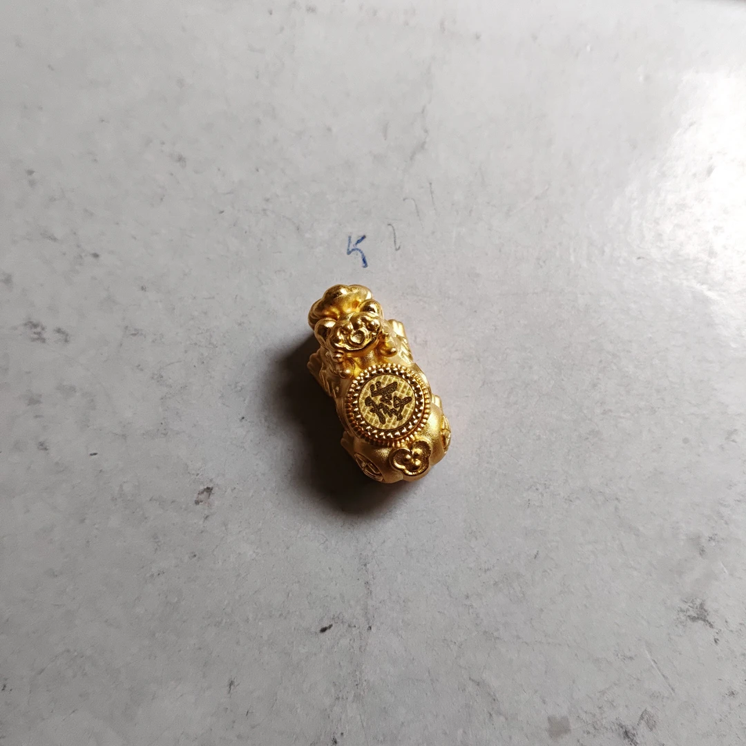 金元宝足金999貔貅珠子首饰