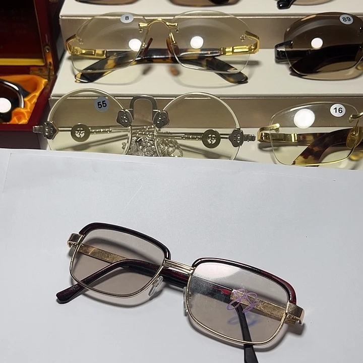 天然水晶石头眼镜