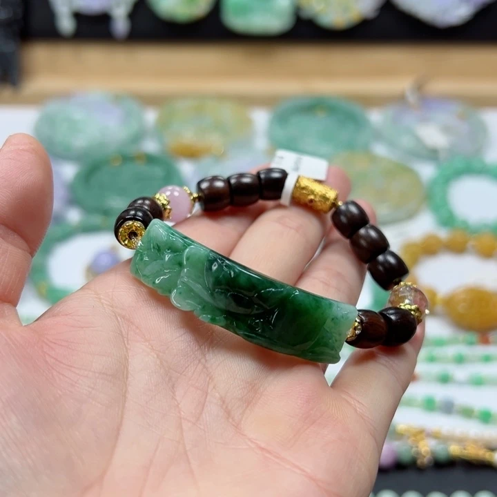 未镶嵌手链翡翠手牌