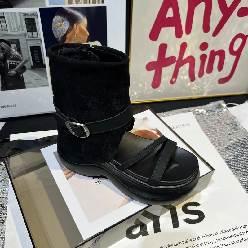 【小好专享】厚底增高10.5CM时装凉靴女2025夏季百搭时尚凉鞋 2559