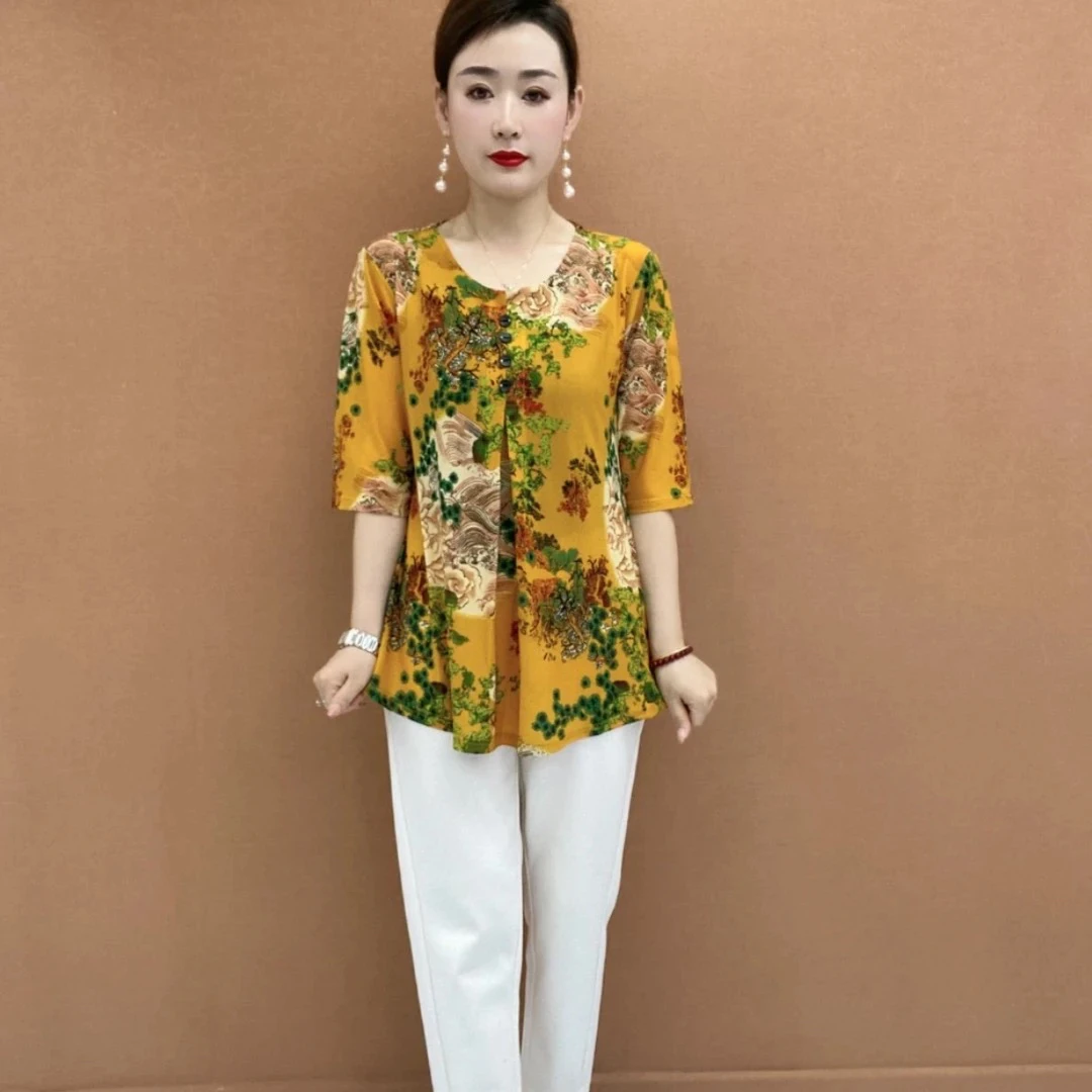 【反季清仓】夏季新款七八分袖大码宽松上衣