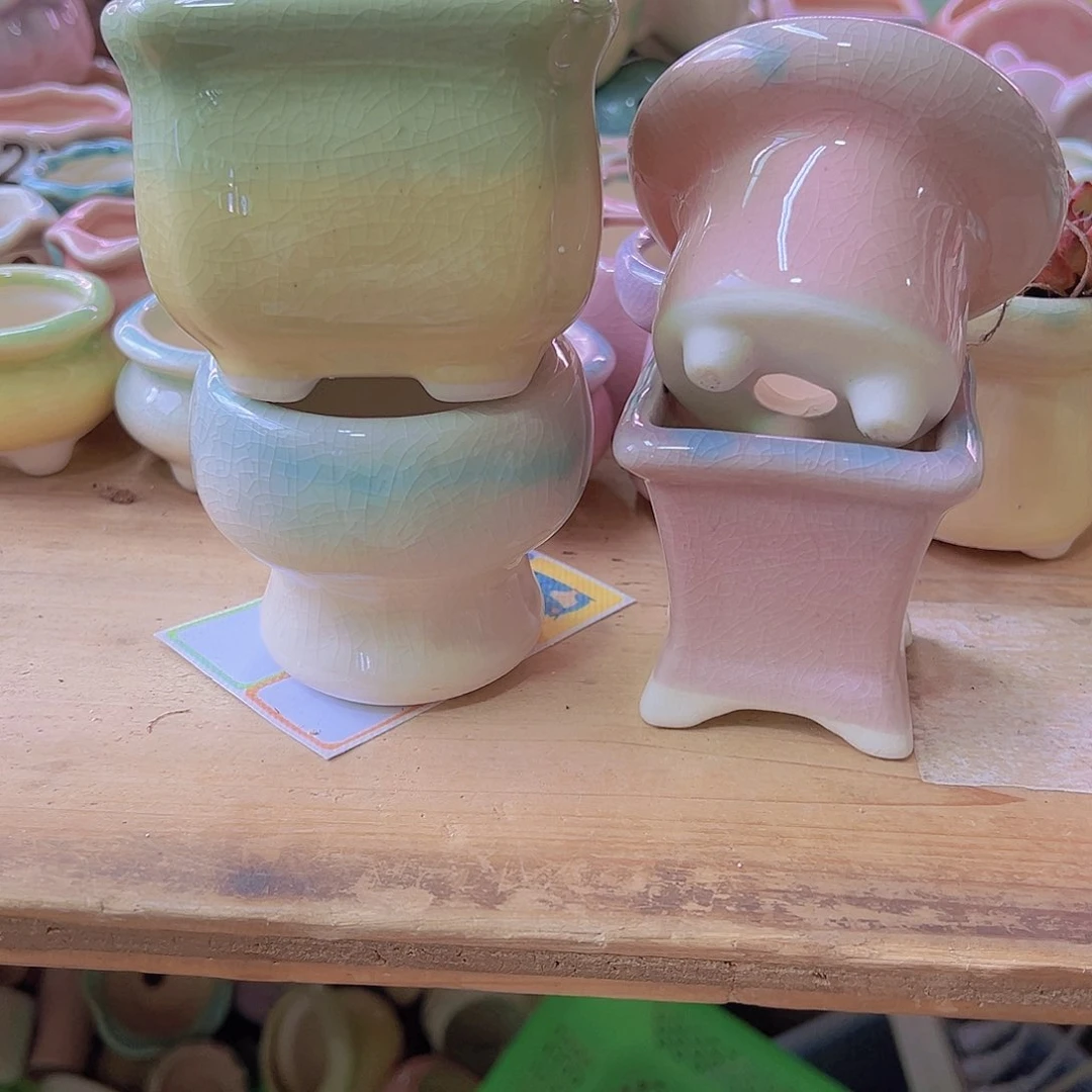 陶瓷花盆当场满12包邮