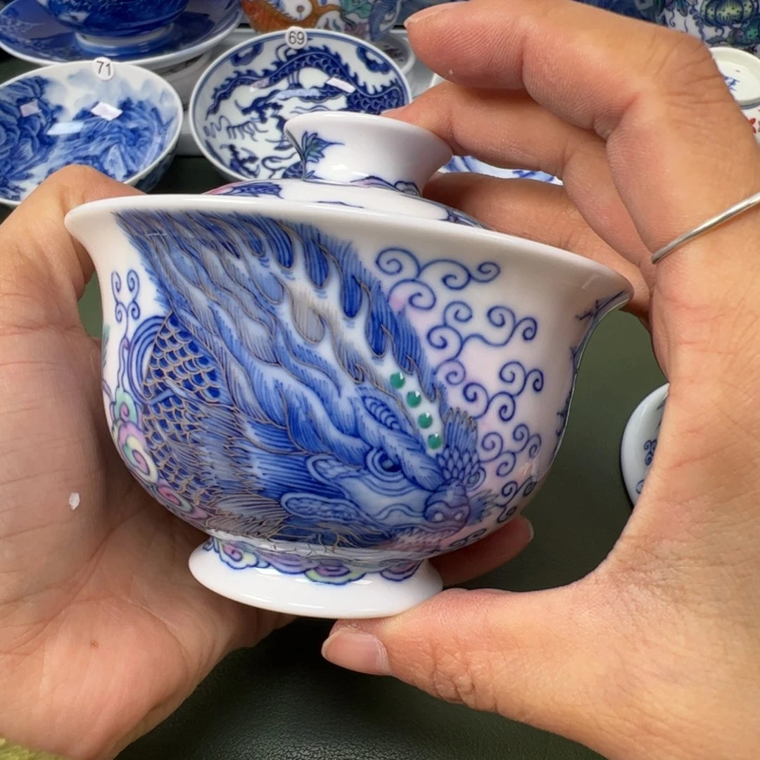 陶瓷景德镇纯手工纯手绘茶具木木53
