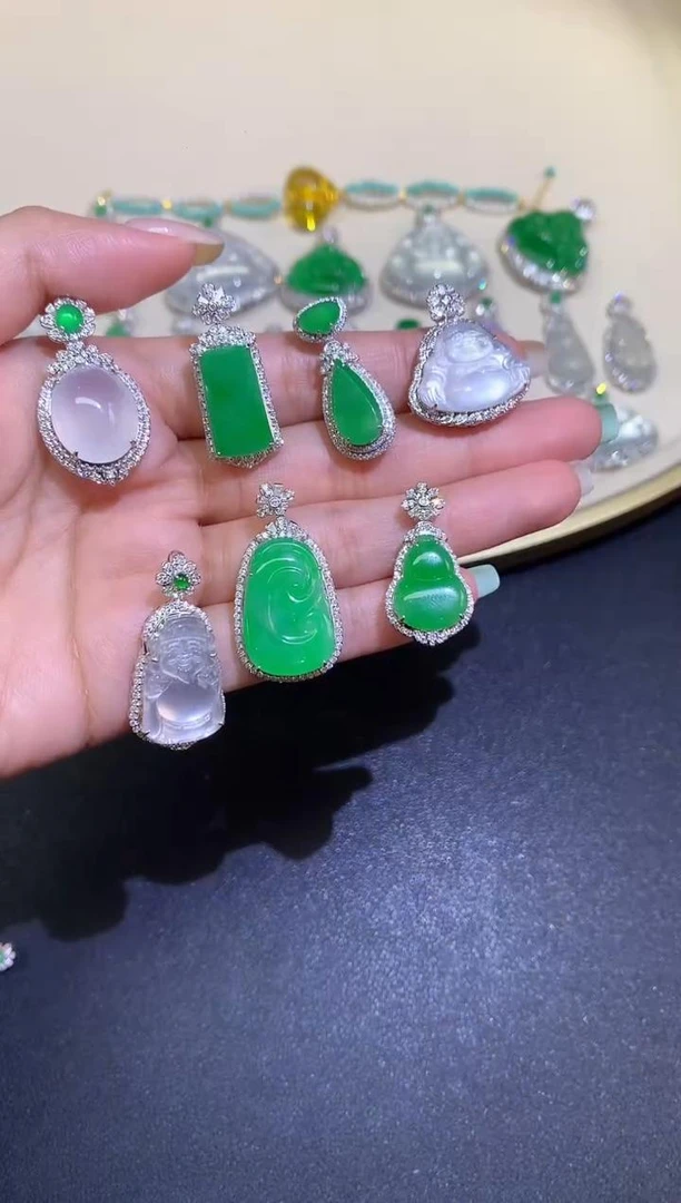 【小鱼严选彩虹盘】翡翠-18K金-多样性发其一-LM08|CXQ21