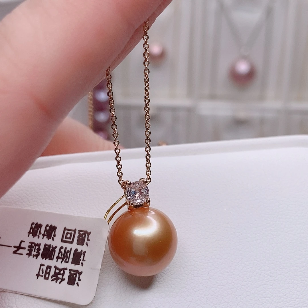 项链淡水珍珠合金