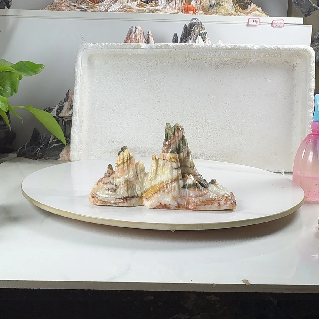 魔***哥山峰摆件鱼缸造景