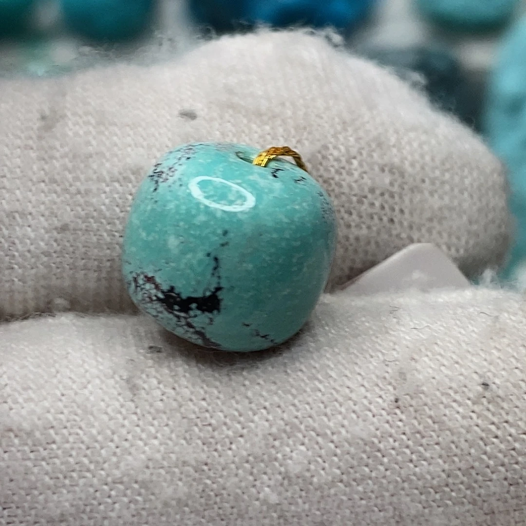 绿松石未镶嵌天然原矿 带武汉地大证书