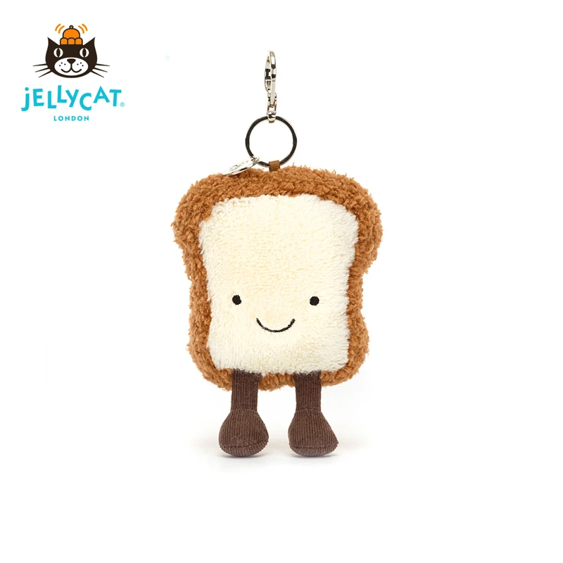 英国Jellycat趣味吐司包包挂件钥匙扣玩具玩偶公仔送女生礼物