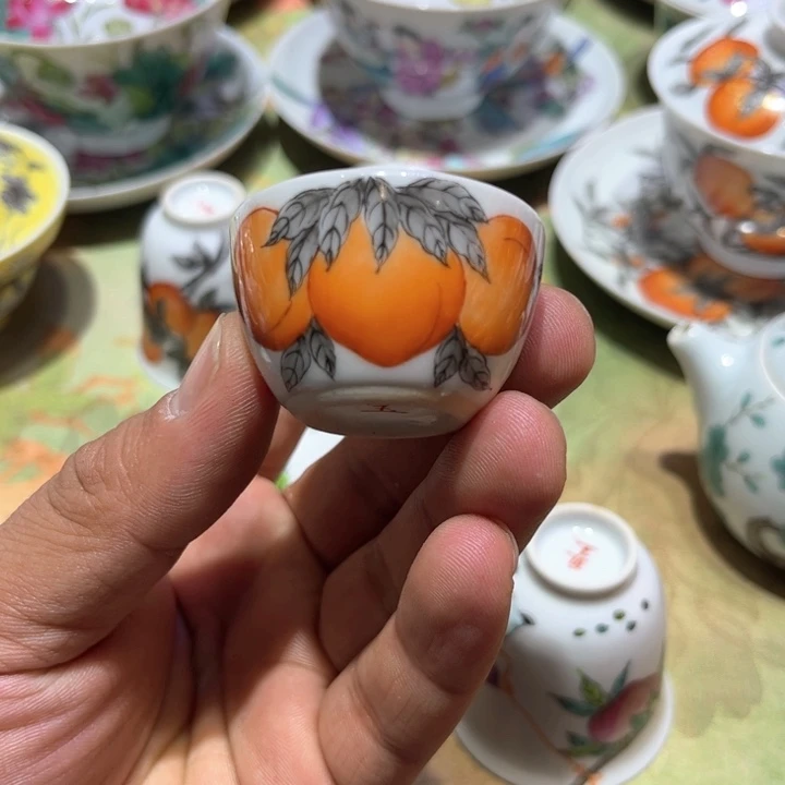 纯手绘精品盖碗杯