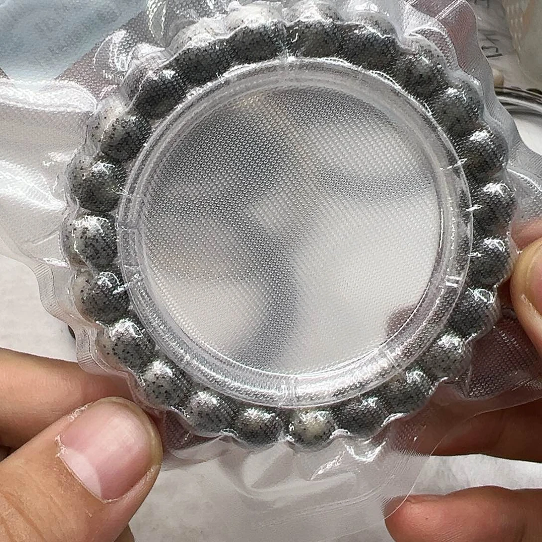 星月菩提手串38高端黑冰石玉星月菩提单圈10