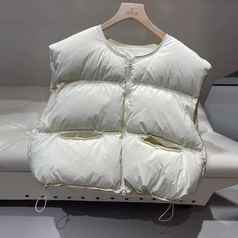 泡芙软糯保暖棉服立领加厚短马夹女士2025秋冬季新款马甲南瓜背心