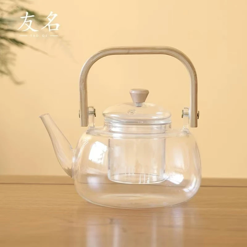 秋香茶具 玻璃壶提梁壶-4543