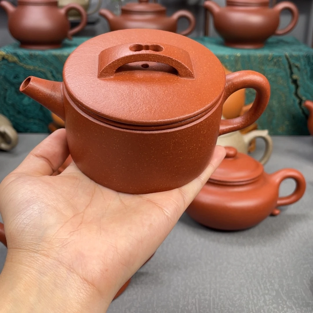 茶壶紫砂汉瓦红降坡泥200cc