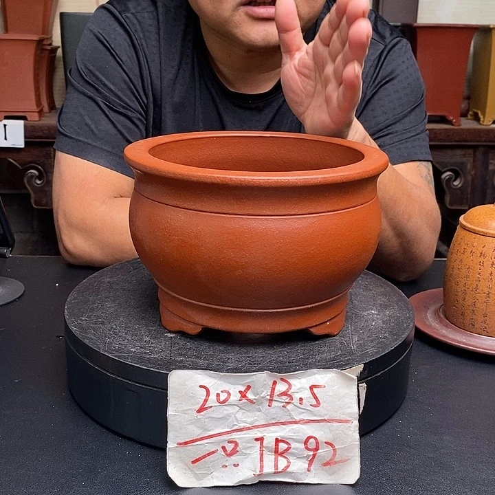 紫砂花盆货号一只JB92