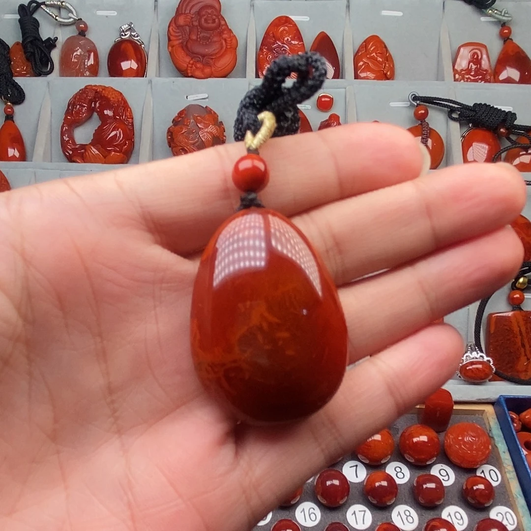 看***看南红玛瑙未镶嵌吊坠(不含链)