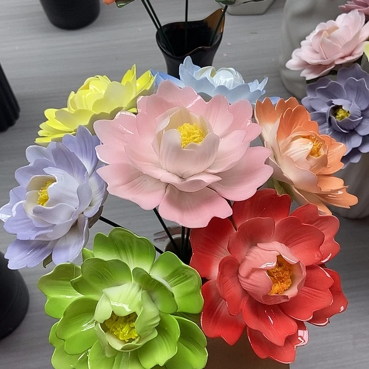 陶瓷纯手工捏花设计