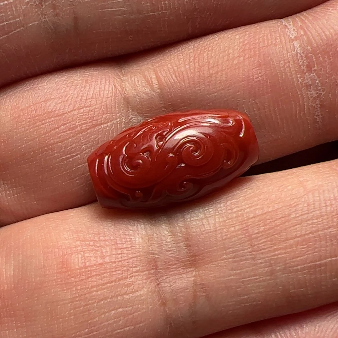 未镶嵌桶珠南红玛瑙<*