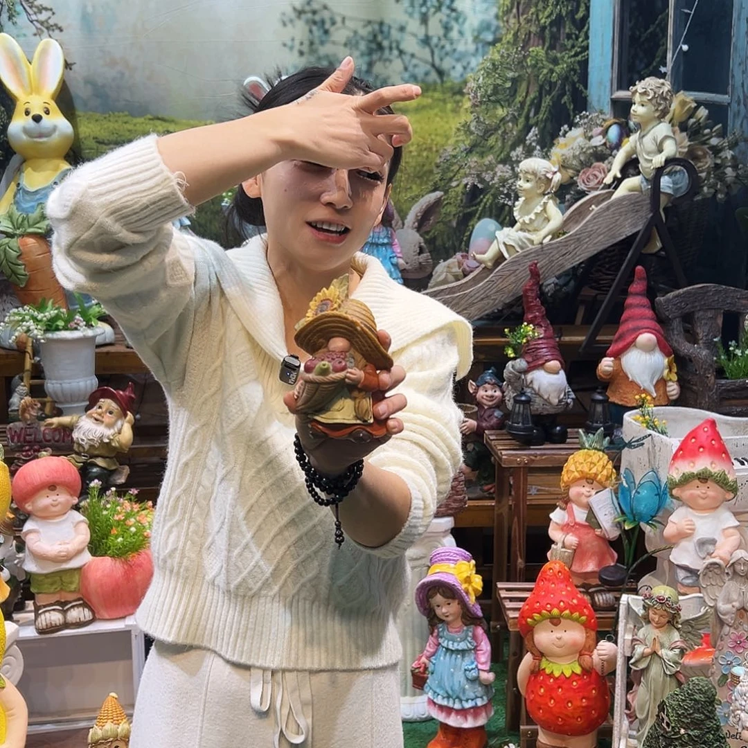 花园摆件红红火火