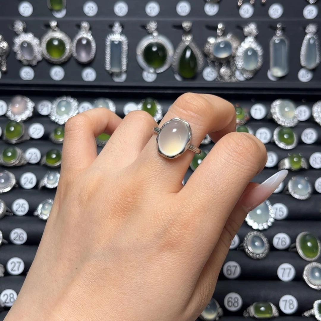 岫玉银S925镶嵌戒指W****）