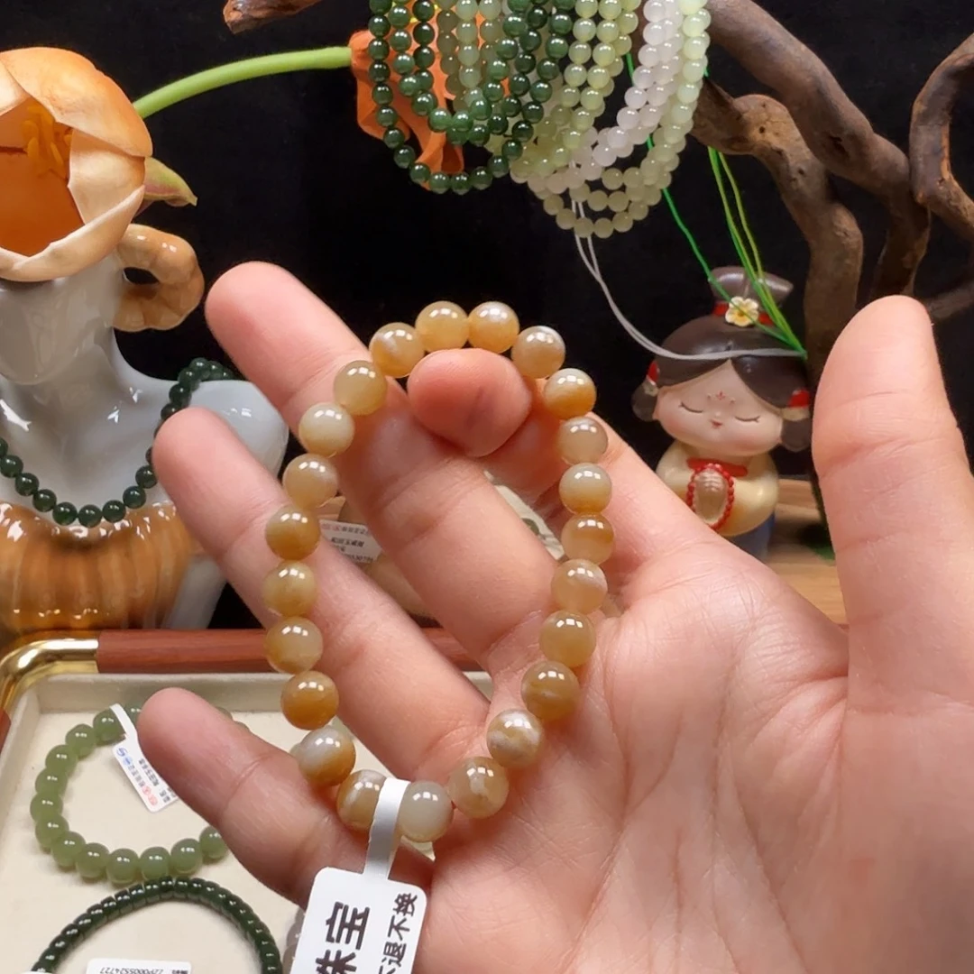 和田玉未镶嵌手串