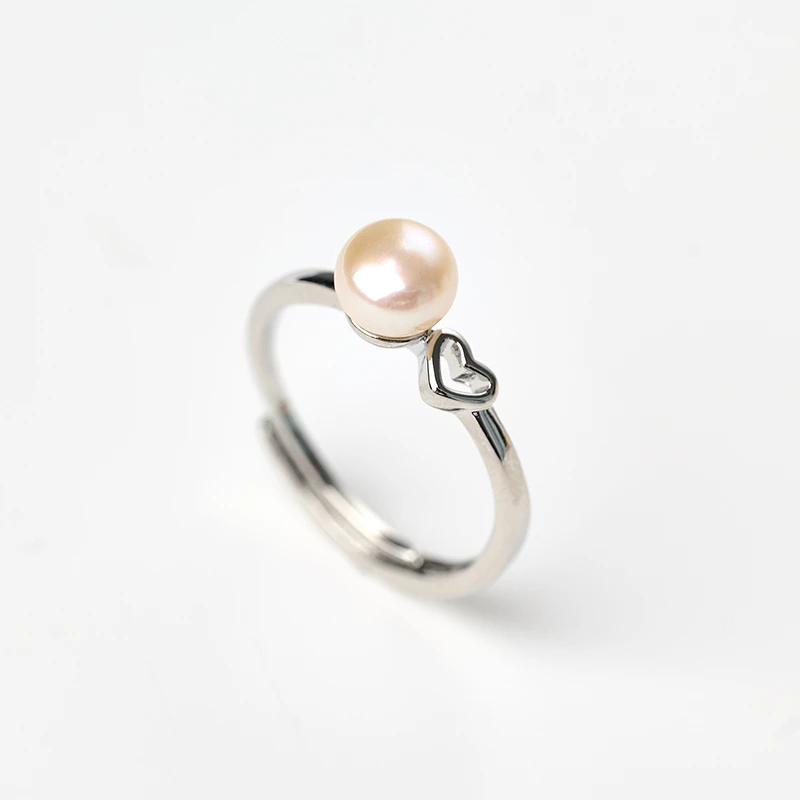 【甄选福利】新粉必入经典气质百搭天然淡水珍珠戒指 6mm-7mm