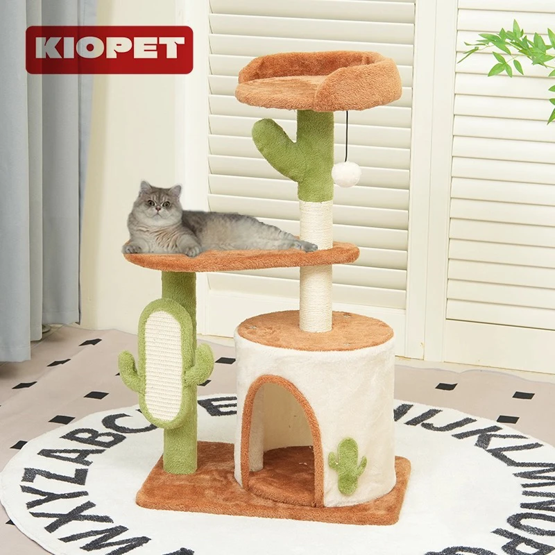 KIOPET猫爬架猫窝一体四季通用剑麻抓板家用宠物用品 小型不占地