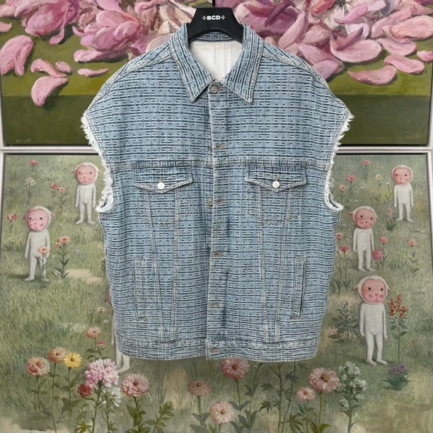 99新 Givenchy/纪梵希 【BW】牛仔马甲外套 M码/公价8300