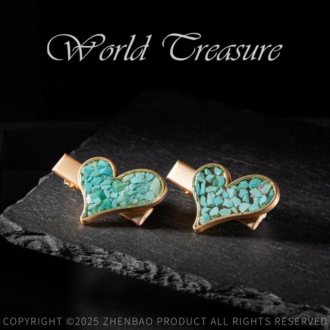 925银树脂银制品 【世间臻宝】定制发夹（心形）/SQ543/多样性发一件