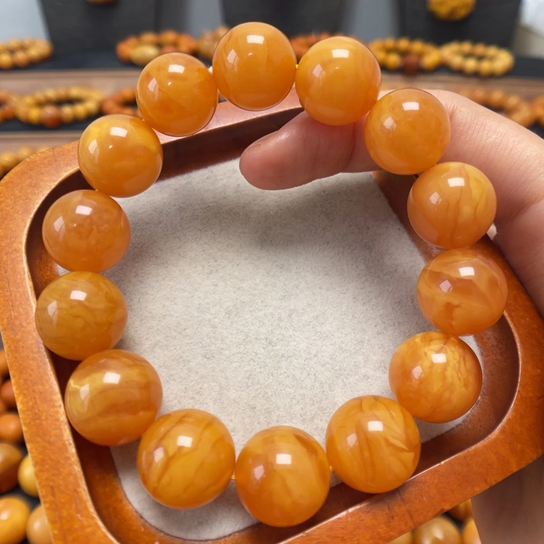 蜜蜡未镶嵌手链蜜蜡