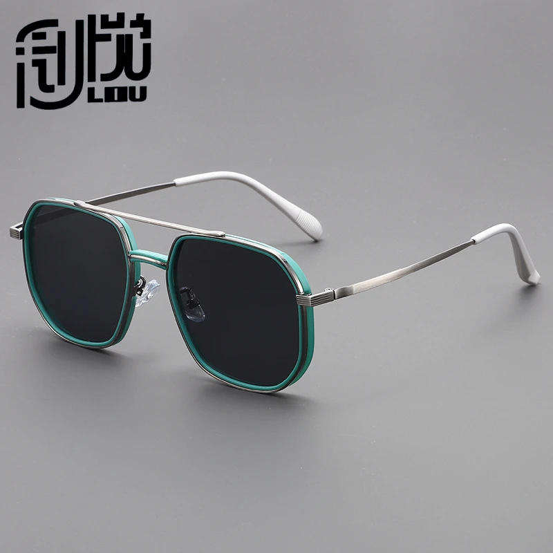 双梁太阳镜男近视大框可配有度数潮流遮阳眼镜开车专用偏光墨镜女