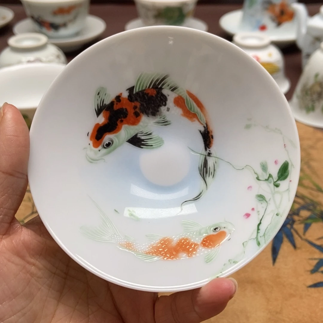 K**s珐琅彩锦鲤主人杯