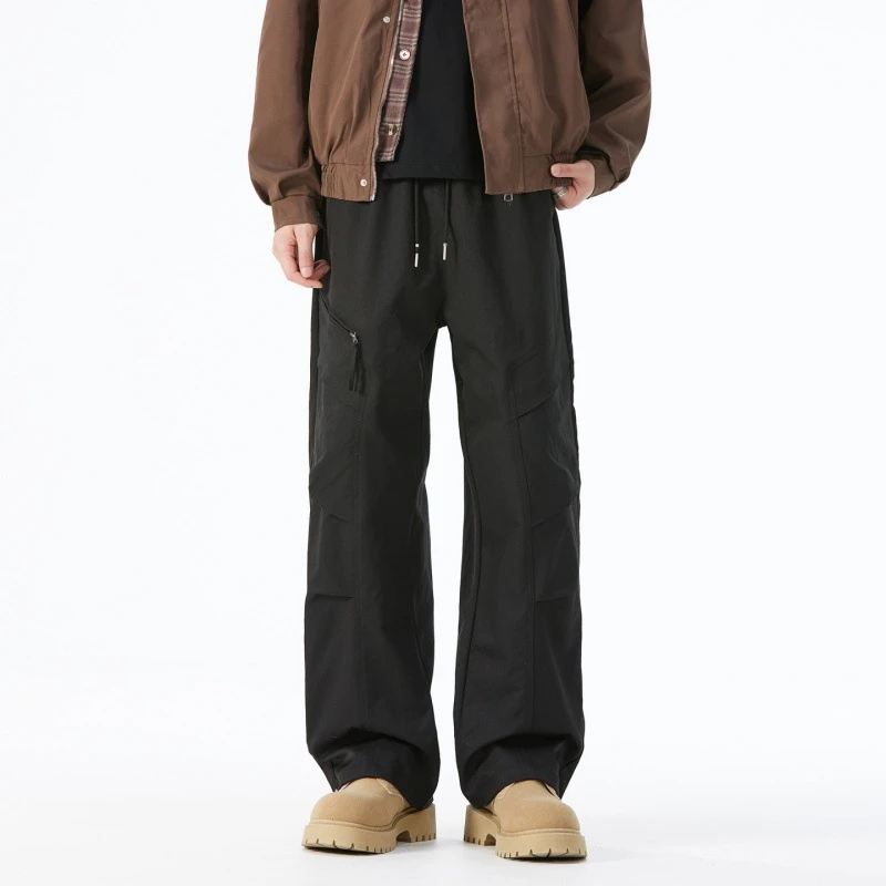 法国Cebrodz美式工装裤男直筒休闲长裤2025新款秋季阔腿登山裤