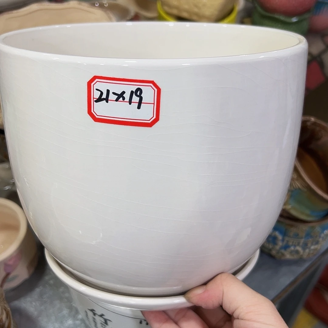 外贸尾单陶瓷花盆凑10米包邮