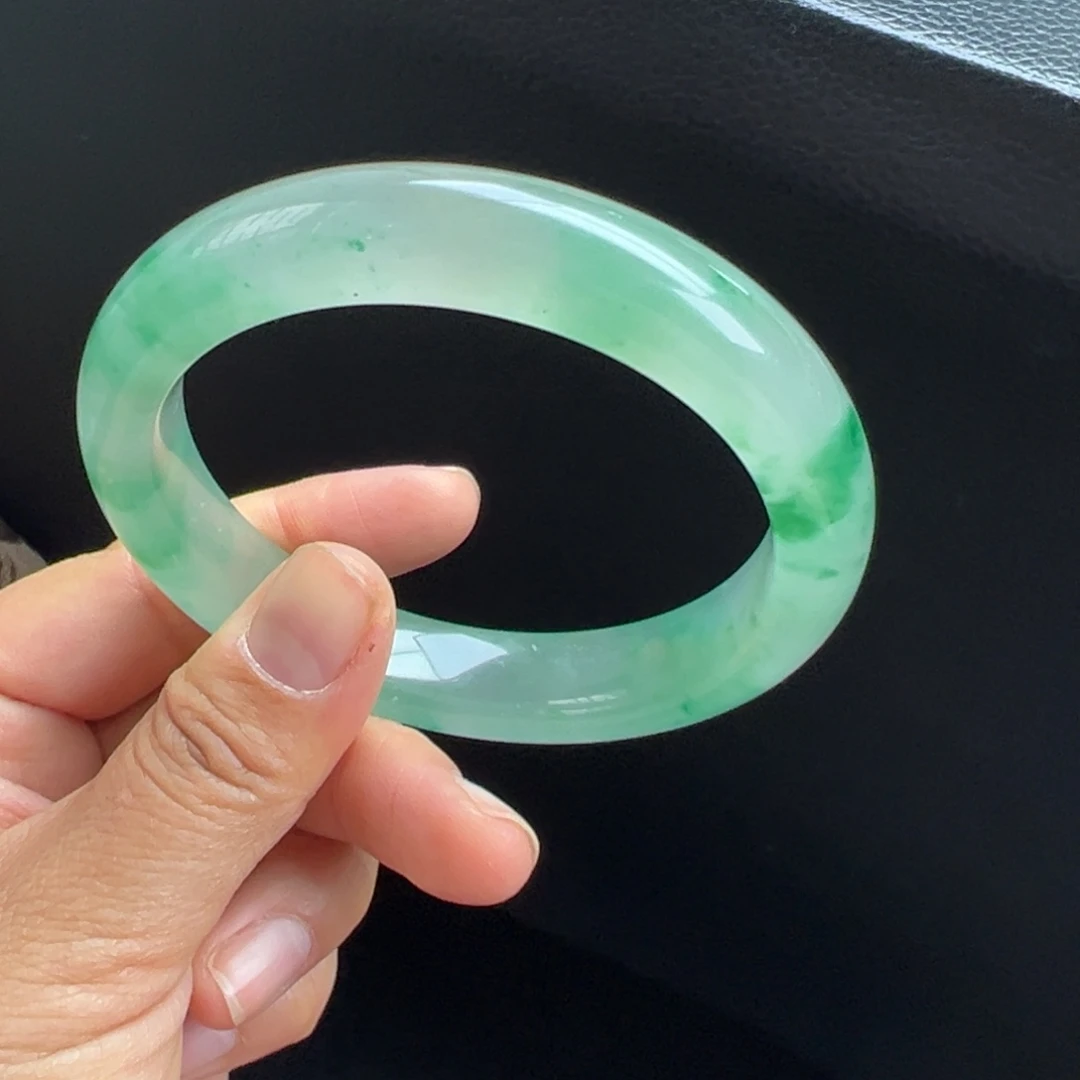 石英质玉未镶嵌手镯非洲翠6061