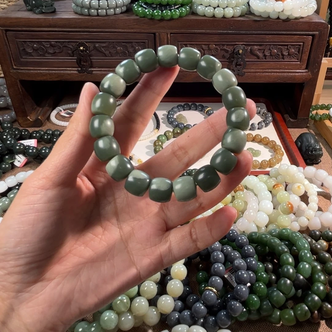 和田玉未镶嵌手链