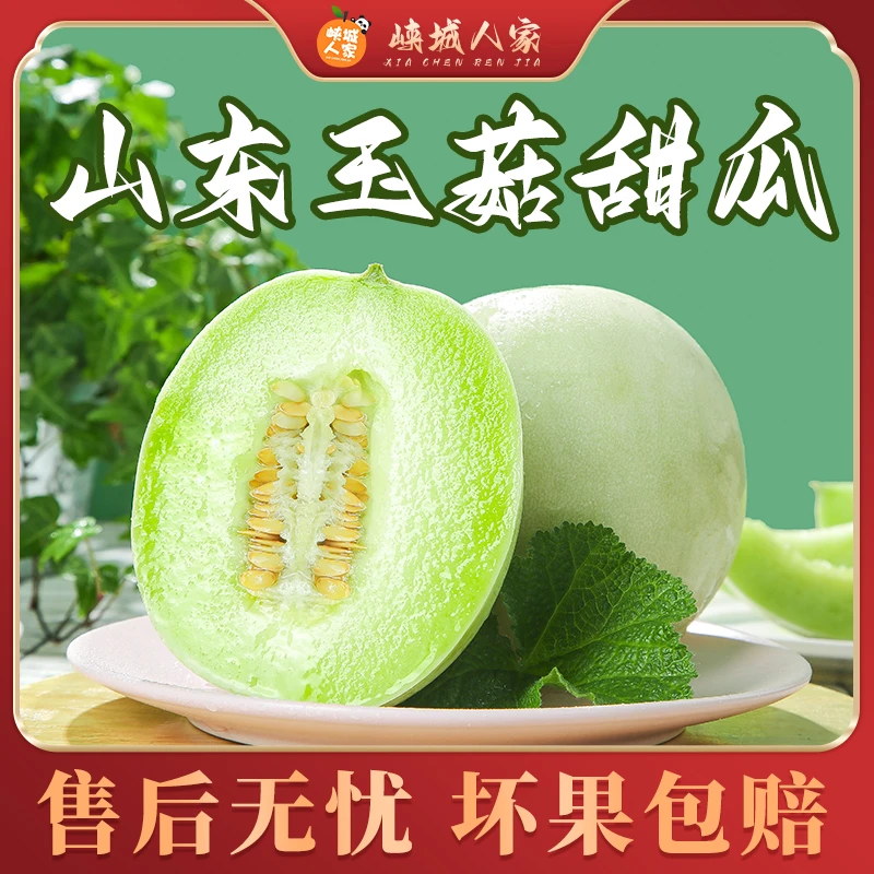 【峡城人家】山东玉菇甜瓜4.5斤冰淇淋香瓜当季蜜瓜香甜软糯水果l