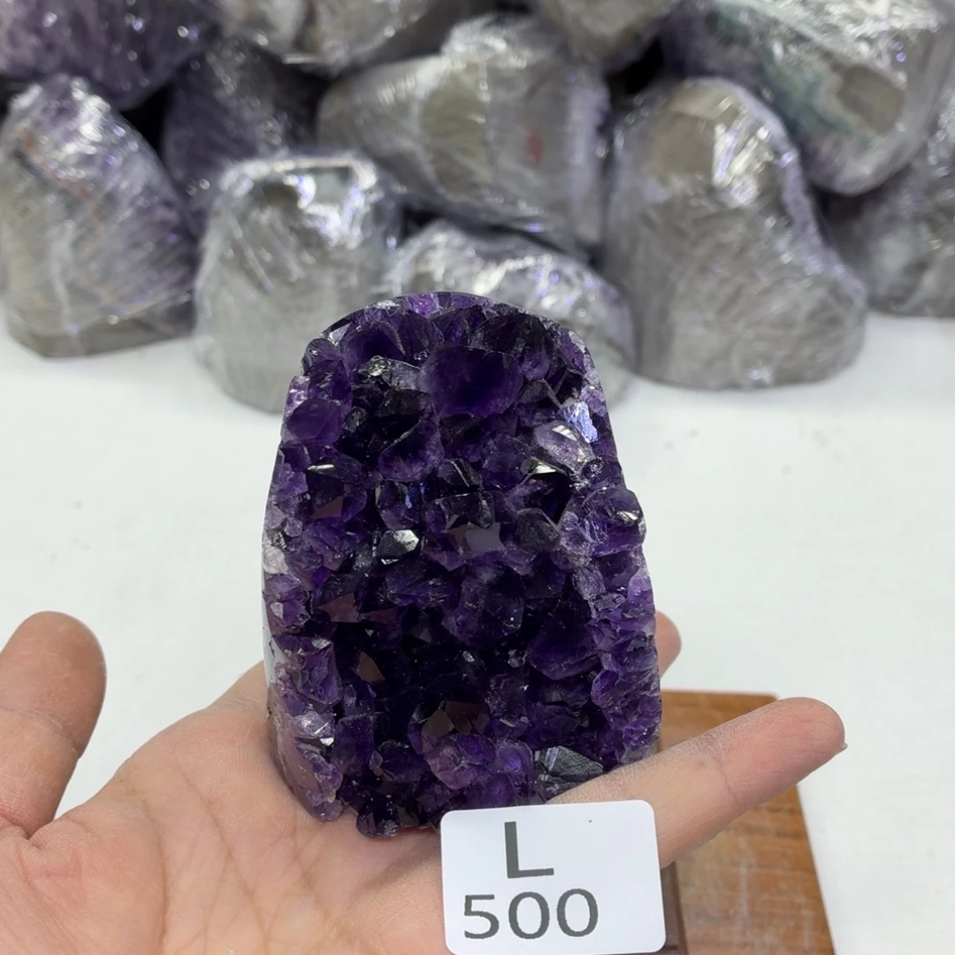 水晶未镶嵌摆件天然紫水晶