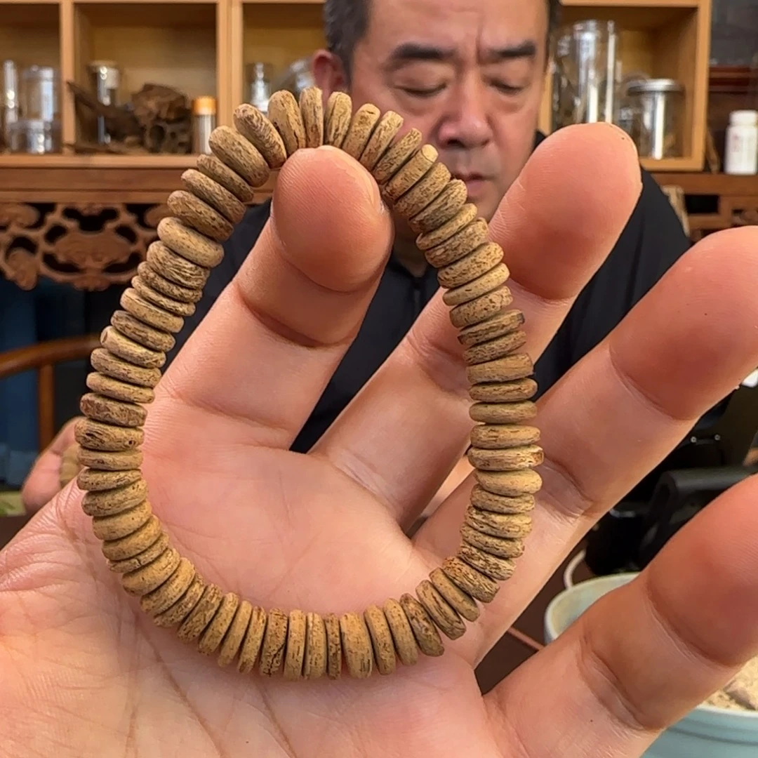 手串沉香斯里兰卡土沉片珠4.7克