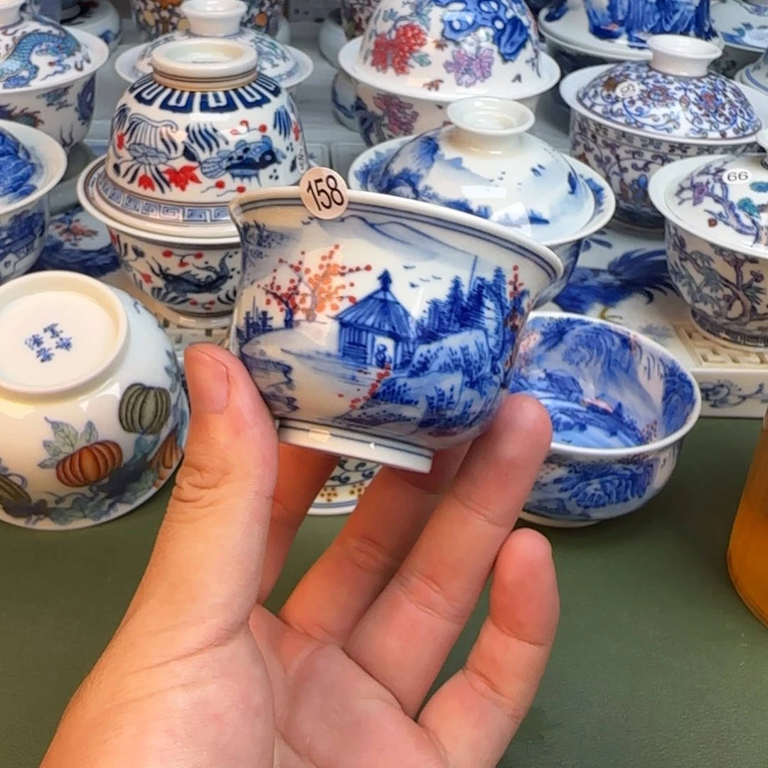 彦祖纯手工手绘茶具158