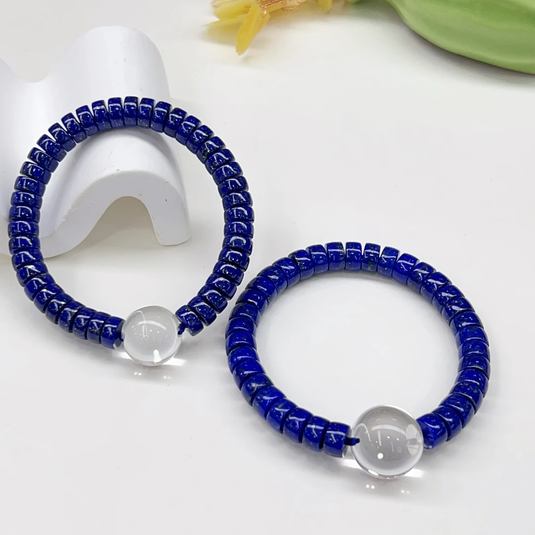 【小宝珠宝】13 T48029-青金石DIY单圈手串-多样性发一件-8-15mm