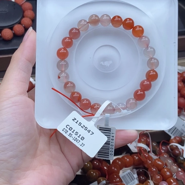 玛瑙/玉髓合金手链8m