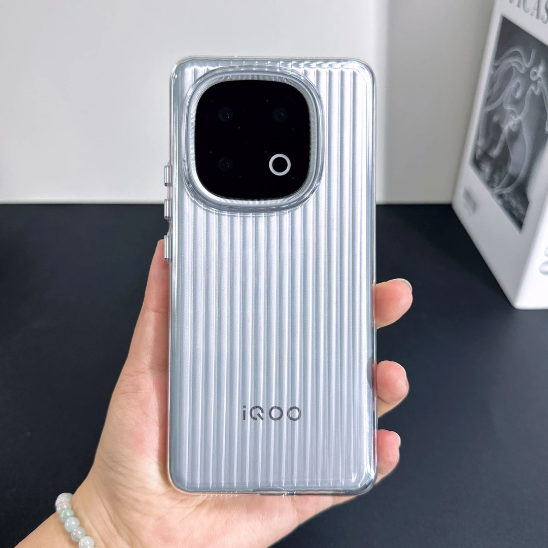 透明光栅瓦楞纹适用iQOOZ10TurboPro手机壳磁吸Z10Turbo防摔硬壳