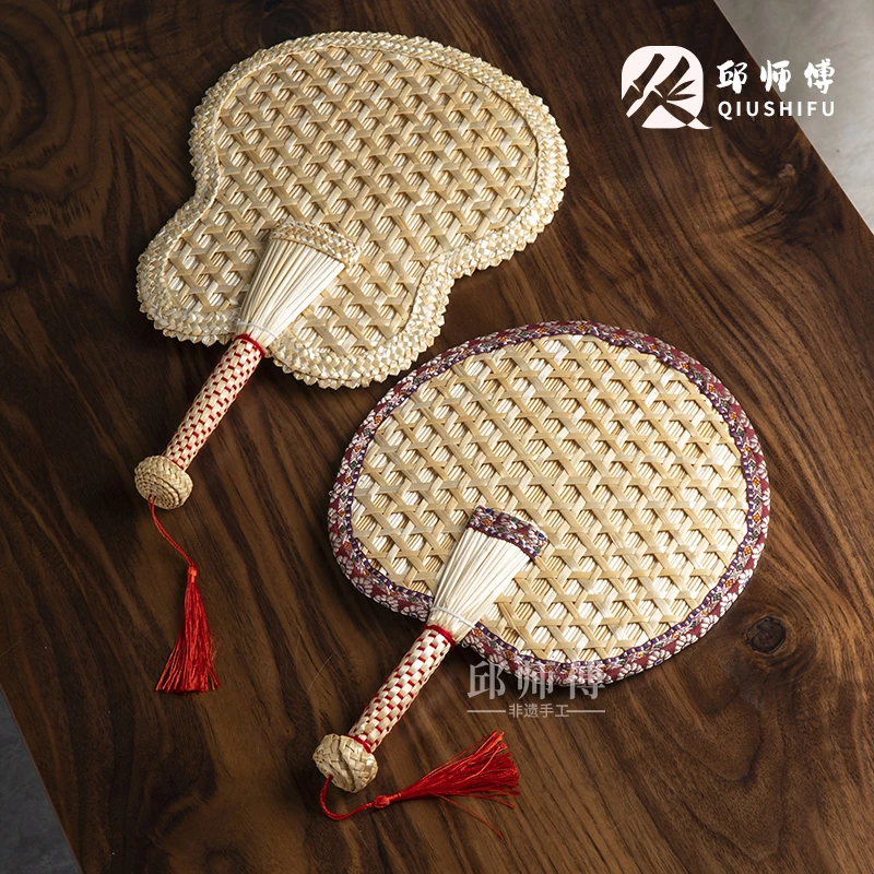 SZ003(邱峰专属)纯手工家用编织麦秆扇