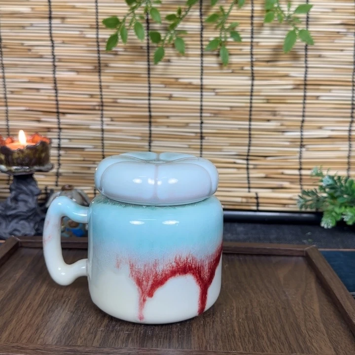 陶瓷景德镇高温窑变咖啡杯保温杯