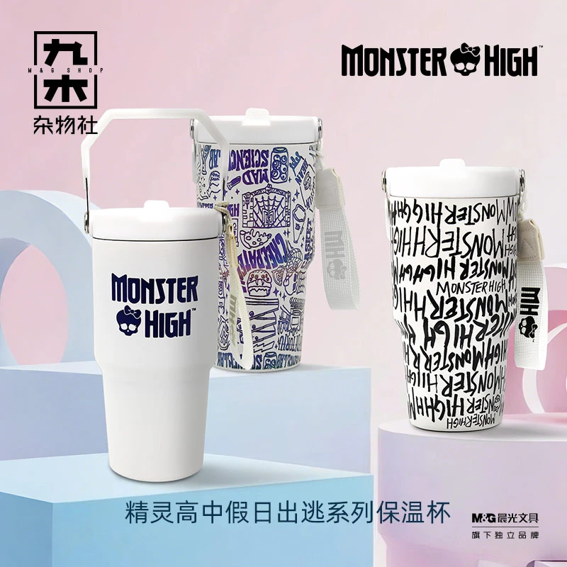 九木杂物社美泰芭比怪物高中精灵高中多大保温杯动漫周边杯子