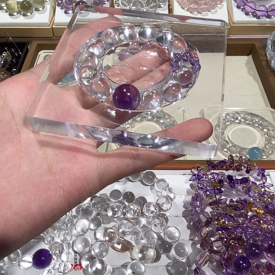 未镶嵌水晶手链定制