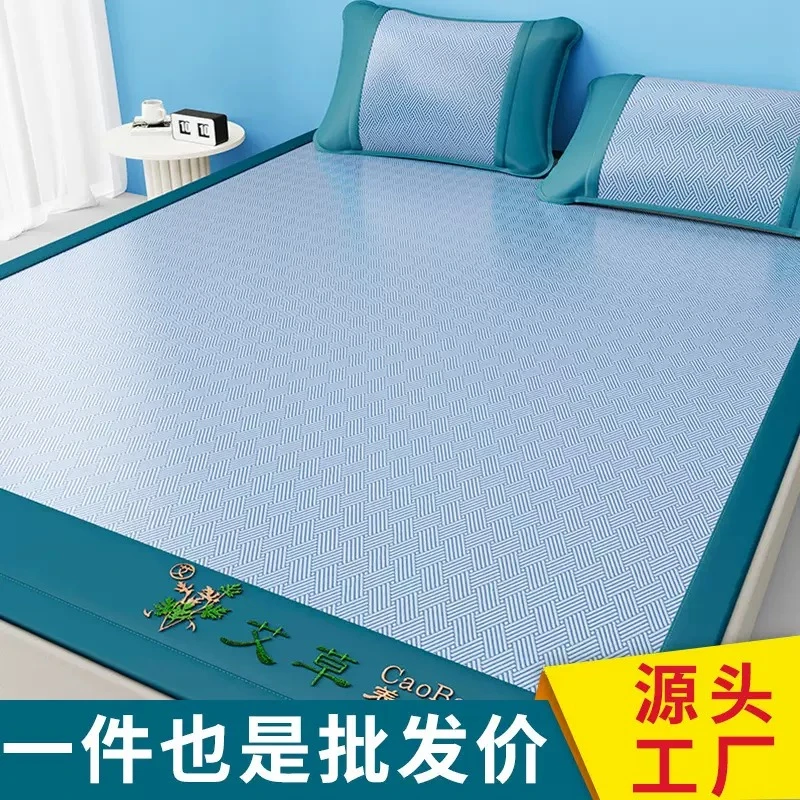 三明治可水洗凉感冰丝凉席三件套机洗夏天空调席床席款