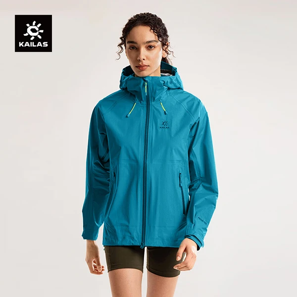 KAILAS凯乐石女款博格达LT硬壳冲锋衣3L防水户外登山防风连帽外套